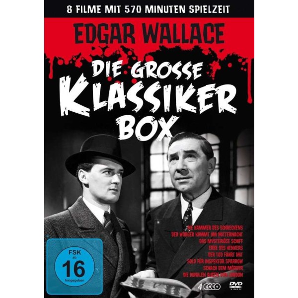 Edgar Wallace - Die grosse Klassikerbox (8 Filme auf 4 DVDs) - SchröderMedia HandelsGmbH  - (DVD Video / Sonstige / unsortiert)