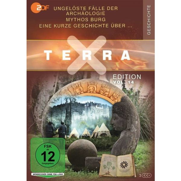 Terra X Vol. 14: Ungelöste Fälle der Archäologie / Eine kurze Geschichte über... / Mythos Burg - Studio Hamburg Enterprises  - (DVD Video / Sonstige / unsortiert)