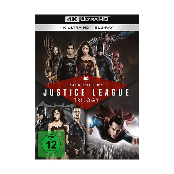 Zack Snyders - Justice League Trilogy (UHD+BR) 4K, 8 Disc, Replenishment - WARNER HOME  - (Blu-ray Video / Action)