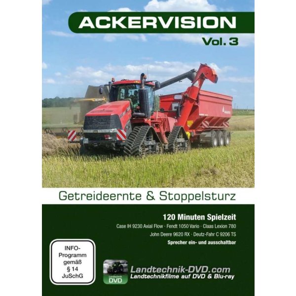 Ackervision Vol. 3 - Getreideernte & Stoppelsturz - FD Produktion  - (DVD Video / TV-Serie)