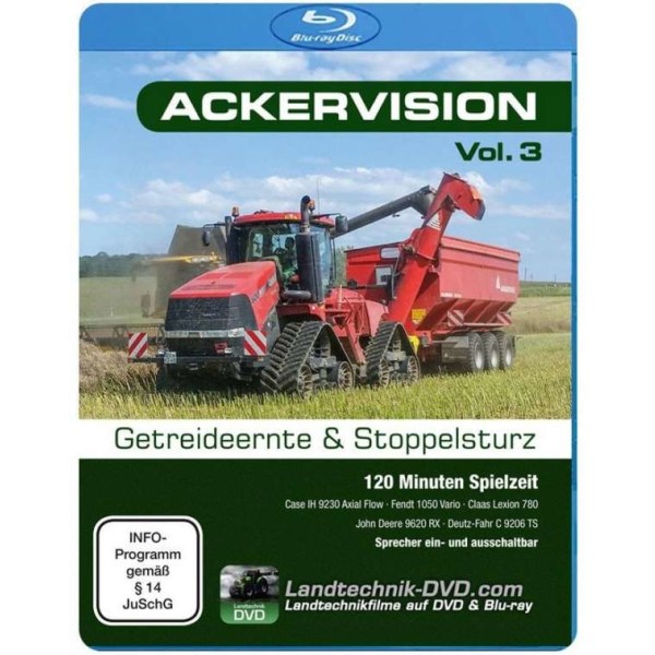 Ackervision Vol. 3 - Getreideernte & Stoppelsturz (Blu-ray) - FD Produktion  - (Blu-ray Video / TV-Serie)