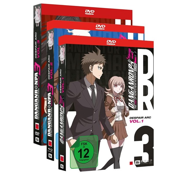 Danganronpa 3: Despair Arc  1-3 (DVD) Gesamtausgabe, Bundle, 3Disc - FILMCONFECT  - (DVD Video / Anime)