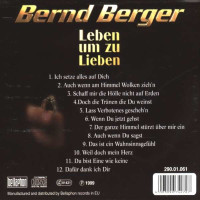 Bernd Berger: Leben um zu Lieben - Bellaphon  - (CD /...