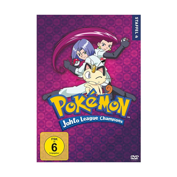 Pokemon  Staffel #4 (DVD) Johto Liga Min: 1144/DD/WS 7Disc Johto-Liga-Champs. - Polyband & Toppic  - (DVD Video / Zeichentr.)