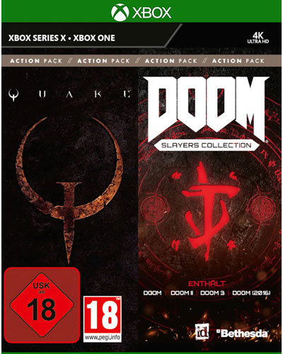 ID Software Action Pack vol.1  XB-One Doom Slayer + Quake - Bethesda  - (XBox One Software / Sammlung)
