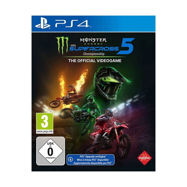 Monster Energy Supercross 5  PS-4 - Koch Media  - (SONY® PS4 / Rennspiel)