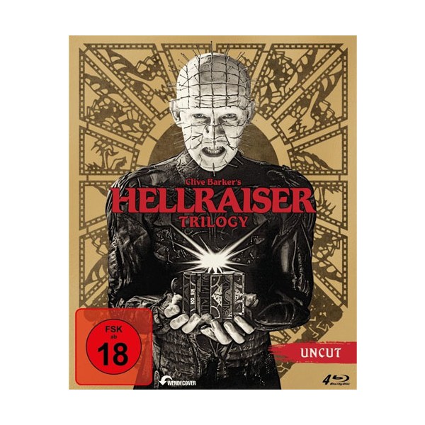 Hellraiser  Trilogy (BR) -uncut- 4Disc Min: 289/DD5.1/WS  "KJ" - capelight Pictures  - (Blu-ray Video / Horror)