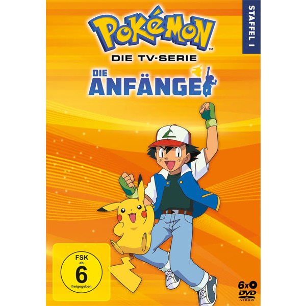 Pokemon  Staffel #1 (DVD) Die Anfänge  Min: 1165/DD/WS   6Disc - Polyband & Toppic  - (DVD Video / Zeichentr.)