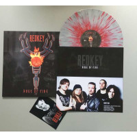 Redkey: Rage Of Fire (Limited Edition mit signierter Autogrammkarte) (Splatter Vinyl) -   - (Vinyl / Pop (Vinyl))