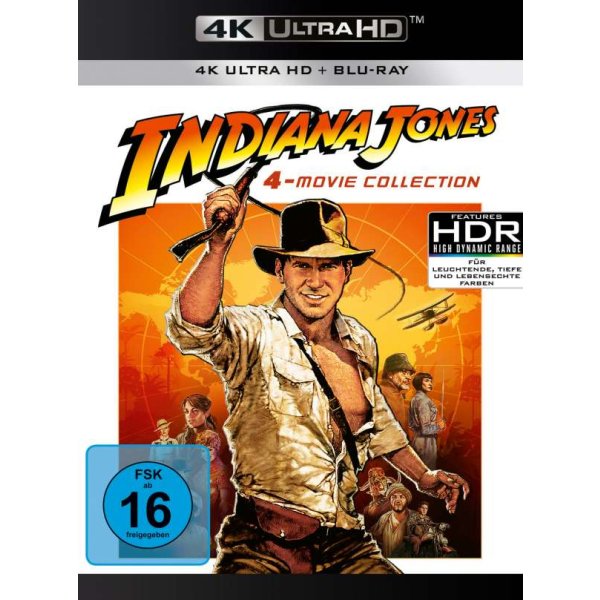 Indiana Jones 1-4 (Ultra HD Blu-ray & Blu-ray) -   - (Ultra HD Blu-ray / Sonstige / unsortiert)