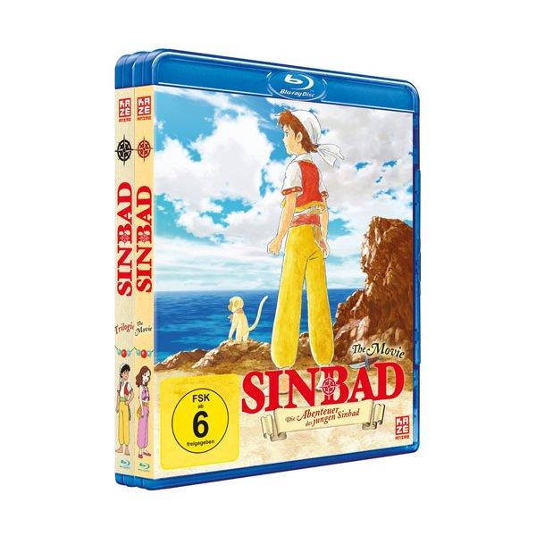 Abenteuer des jungen Sinbad - Trilogie+Movie (BR) 2Disc - AV-Vision  - (Blu-ray Video / Anime)