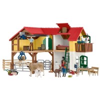 Schleich FW Bauernhaus m Stall u Tieren  42407 - Schleich...