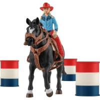 Schleich FW Barrel Racing mit Cowgirl  42576 - Schleich...