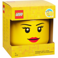 R.C. LEGO Storage Head "Girl", groß...