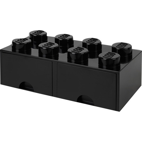 R.C. LEGO Brick Drawer 8 schwarz  40061733 - Room Copenhagen 40061733 - (Spielwaren / Playmobil / LEGO)