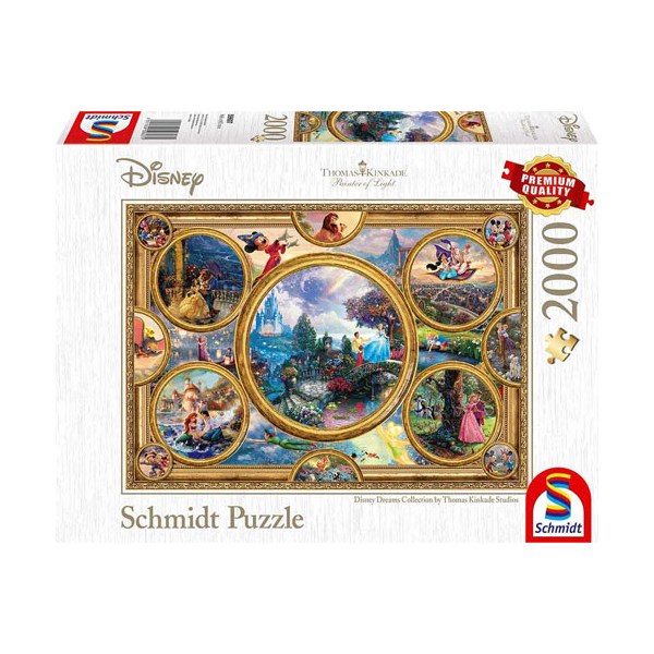 Merc  Puzzle Disney Dreamcollection  2000 Teile Thomas Kinkade Collection Puzzle 2000 Teile - Schmidt Spiele 59607 - (Spielzeug / Merch Brett-/Kartenspiele, Puzzle)