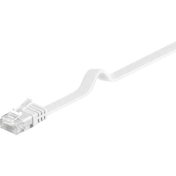 goobay Patchk. Cat6 U/UTP flach  wh 7,0m - Goobay 95155 - (PC Zubehoer / Kabel / Adapter)