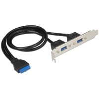 DeLOCK Slotblech 1x 19P>2x USB 3.0 - DeLOCK 84836 -...