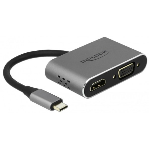 DeLOCK USB-C Adap.>HDMI/VGA m.USB 3.0+PD  64074 - DeLOCK 64074 - (PC Zubehoer / Kabel / Adapter)