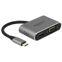 DeLOCK USB-C Adap.>HDMI/VGA m.USB 3.0+PD  64074 -...