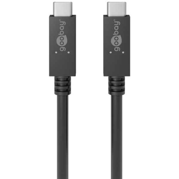 goobay Kabel USB-C/Cv3.2 PD 100W bk 1,0m  49254 - Goobay 49254 - (PC Zubehoer / Kabel / Adapter)