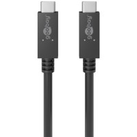 goobay Kabel USB-C/Cv3.2 PD 100W bk 1,0m  49254 - Goobay...