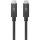 goobay Kabel USB-C/Cv3.2 PD 100W bk 1,0m  49254 - Goobay 49254 - (PC Zubehoer / Kabel / Adapter)