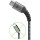 goobay Kabel USB-C/A 2.0 textil gy/sr 1m  49296 - Goobay 49296 - (PC Zubehoer / Kabel / Adapter)