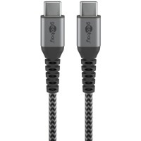 goobay Kabel USB-C/Cv2.0 tex. gy/sr 0,5m  49301 - Goobay...