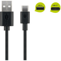 goobay Kabel USB-C/A 2.0         bk 1,0m  45735 - Goobay 45735 - (PC Zubehoer / Kabel / Adapter)