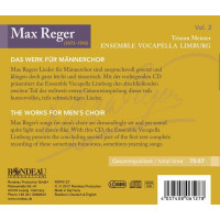 Max Reger (1873-1916): Das Werk für Männerchor Vol.2 -   - (CD / Titel: # 0-9)