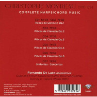 Christophe Moyreau (1690-1772): Moyreau:Complete Harpsichord Music -   - (CD / S)