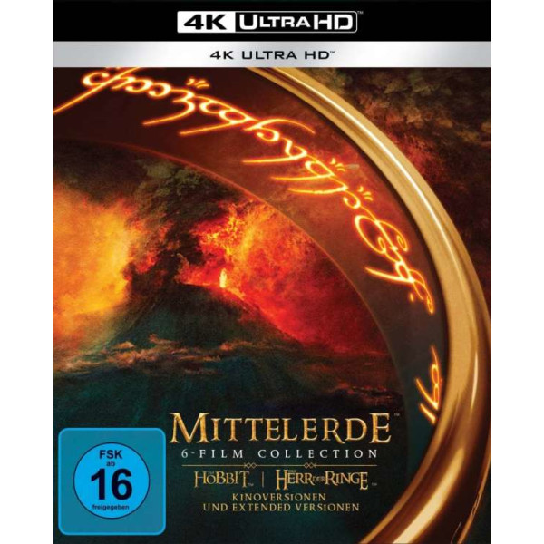 Mittelerde 6-Film Collection (Ultra HD Blu-ray) -   - (Ultra HD Blu-ray / sonstige / unsoriert)