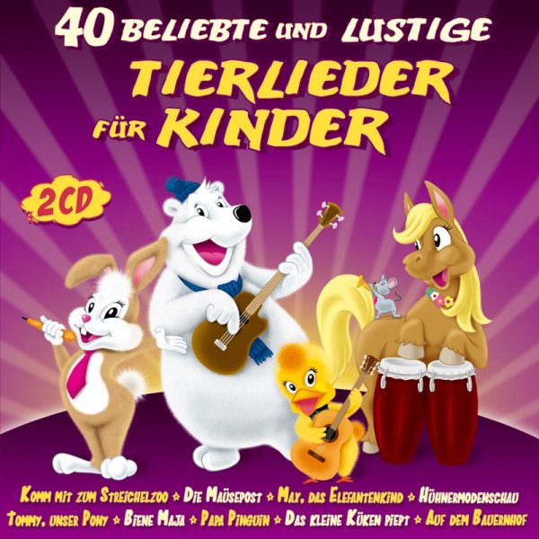 Various Artists: 40 beliebte u.lustige Tierlieder f.Kinder -   - (CD / #)