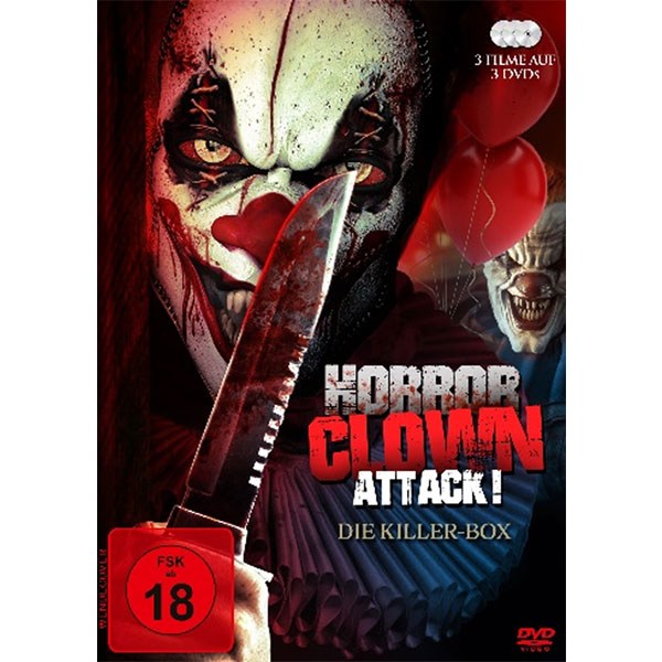 Horror Clown Attack - BOX (DVD) 3Disc  3Filme - Lighthouse  - (DVD Video / Horror)