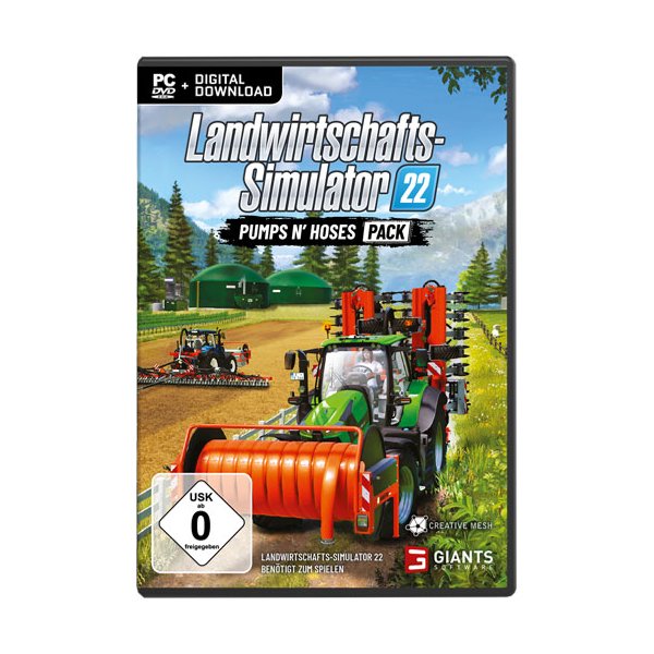 Landwirtschafts-Simulator 22  PC ADDON Pumps n Ho Pumps and Hoses Pack - Astragon  - (PC Spiele / Mission CD)