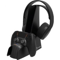 PS5 Ladestation für Controller + Headset schwarz...