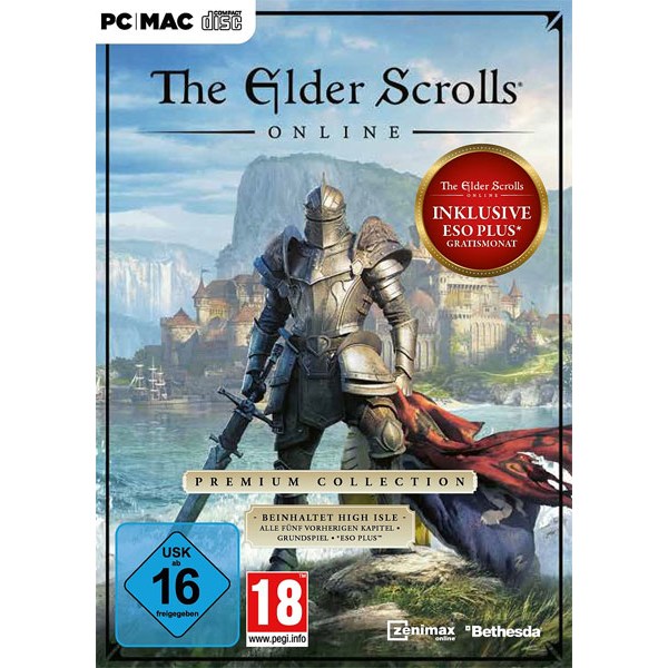 Elder Scrolls Onl.  PC  Premium Collection  inkl. 1 Monat ESO Plus - Bethesda  - (PC Spiele / Rollenspiel)