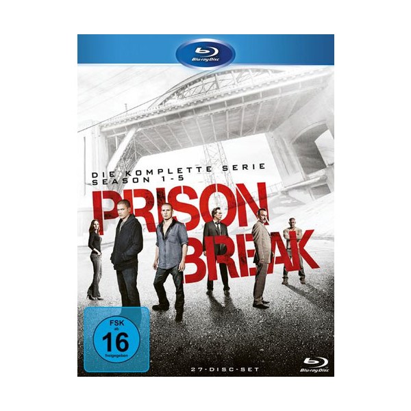 Prison Break - Komplette BOX (BR) 27 Disc  Staffel 1-5 (inkl. Film) - LEONINE  - (Blu-ray Video / TV-Serie)