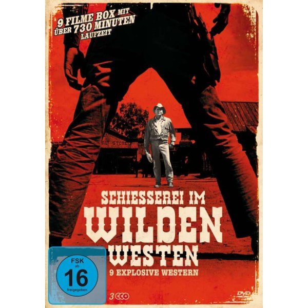 Schießerei im Wilden Westen – 9 explosive Western -   - (DVD Video / Sonstige / unsortiert)