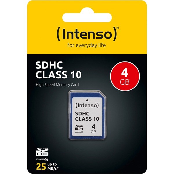 Intenso SD   4GB            Cl10 - Intenso 3411450 - (PC Zubehoer / Speicher)