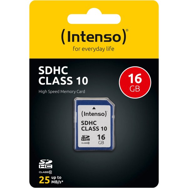 Intenso SD  16GB            Cl10 - Intenso 3411470 - (PC Zubehoer / Speicher)