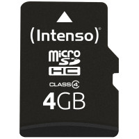 Intenso microSD   4GB            CL4 - Intenso 3403450 - (PC Zubehoer / Speicher)