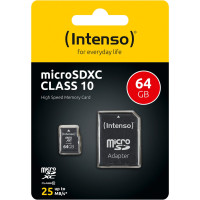 Intenso microSD  64GB            CL10 - Intenso 3413490 - (PC Zubehoer / Speicher)