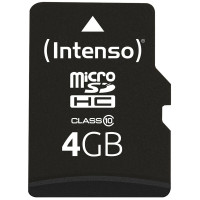 Intenso microSD   4GB            CL10 - Intenso 3413450 - (PC Zubehoer / Speicher)