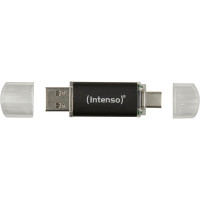 Intenso USB  64GB TWIST LINE      bk 3.0  Interface USB 3.2 Gen 1 USB-C und USB-A - Intenso 3539490 - (PC Zubehoer / Speicher)