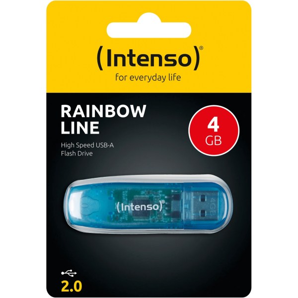 Intenso USB   4GB RAINBOW LINE    bu 2.0 - Intenso 3502450 - (PC Zubehoer / Speicher)