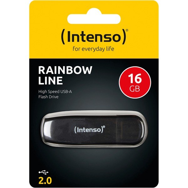 Intenso USB  16GB RAINBOW LINE    bk 2.0 - Intenso 3502470 - (PC Zubehoer / Speicher)