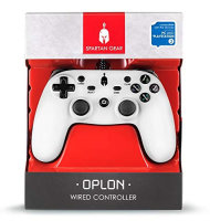 PS3 Controller Spartan Gear Oplon wired white PC...