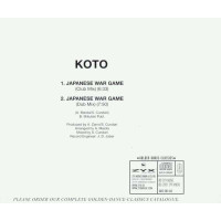 Koto - Japanese War Game (2-Track) -   - (AudioCDs /...